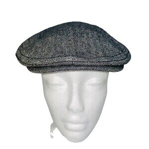 Gymboree Newsboy Child Scally Hat Gray Size 5-7 Original Flat Cap Elastic